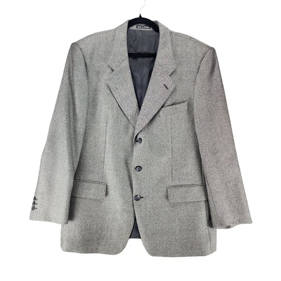 Yves Saint Laurent Jacket Mens 46R Gray Worsted Wool 3 Button Blazer *Read*
